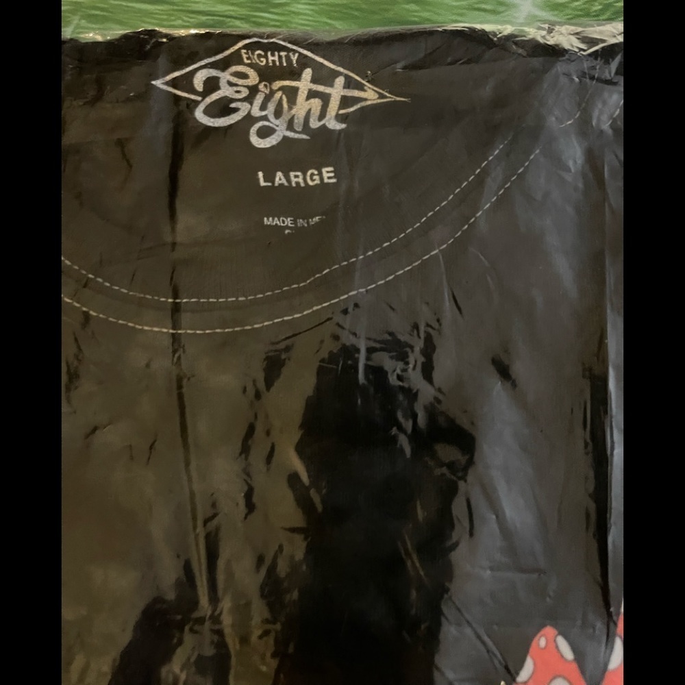 Black Tiedye MushroomT-Shirt, Large, NWOT - Picture 5 of 10